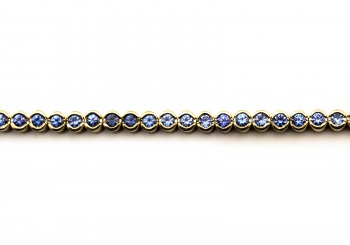 14K Yogo Sapphire Bracelet 14K Yogo Sapphire Bracelet