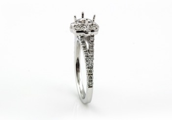 14K Diamond Semi-Mount 14K Diamond Semi-Mount