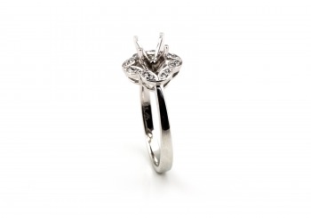 14K Diamond Semi-Mount 14K Diamond Semi-Mount