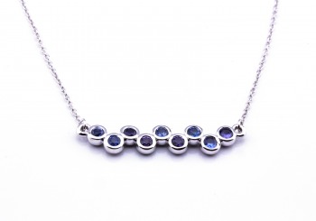 14K Yogo Sapphire Necklace