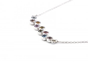 14K Fancy Montana Sapphire Necklace 14K Fancy Montana Sapphire Necklace