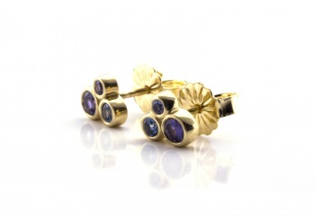 14K Yogo Studs 14K Yogo Studs