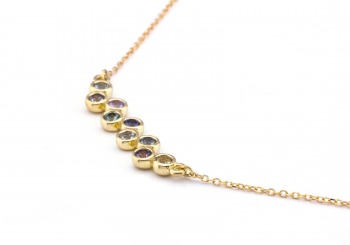 14K Fancy Montana Sapphire Necklace 14K Fancy Montana Sapphire Necklace