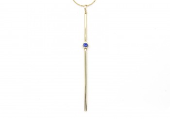 14K Yogo Sapphire Pendant 14K Yogo Sapphire Pendant