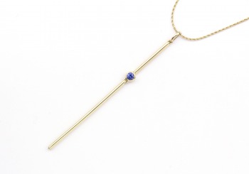 14K Yogo Sapphire Pendant 14K Yogo Sapphire Pendant