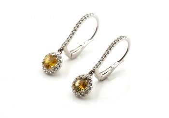 14K Fancy Montana Sapphire Earrings 14K Fancy Montana Sapphire Earrings