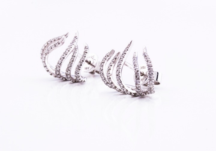 14K Diamond Fashion Earrings