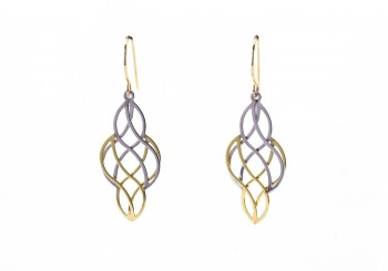 14K Two-Tone Earrings