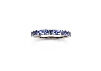 14K Yogo Sapphire Band 14K Yogo Sapphire Band