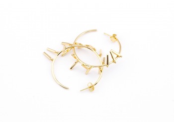 14K Fashion Hoop Earrings 14K Fashion Hoop Earrings