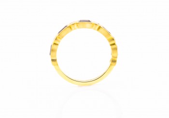 18K Yogo Sapphire & Diamond Ring 18K Yogo Sapphire & Diamond Ring