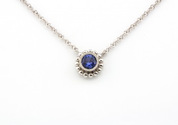 14k Yogo Sapphire Necklace