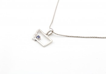 14k Yogo Sapphire Montana Pendant 14k Yogo Sapphire Montana Pendant