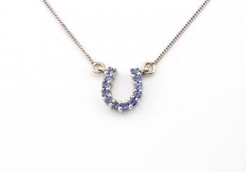14k Yogo Sapphire Pendant