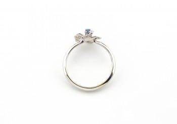 14k Yogo Sapphire and Diamond Ring 14k Yogo Sapphire and Diamond Ring
