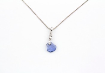 14k Tumbled Yogo Sapphire