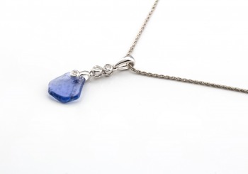 14k Tumbled Yogo Sapphire 14k Tumbled Yogo Sapphire