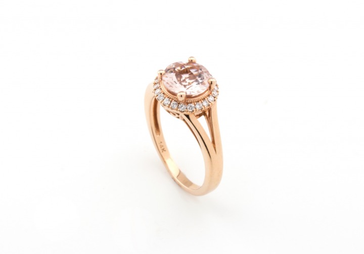 14k Morganite Ring