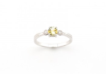 14k Fancy Montana Sapphire Ring