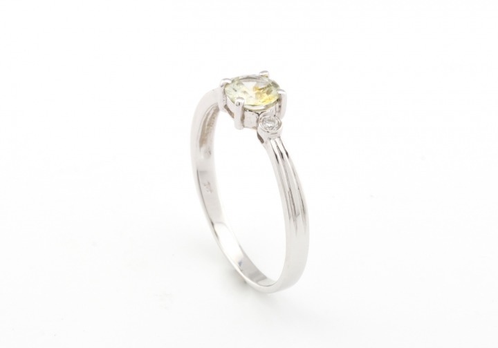 14k Fancy Montana Sapphire Ring 