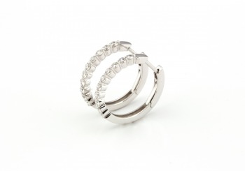 14k Diamond Hoops 14k Diamond Hoops