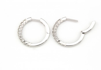 14k Diamond Hoops 14k Diamond Hoops