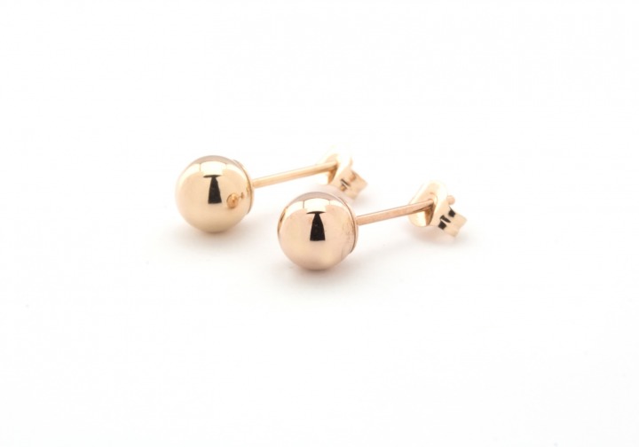 14k Rose Gold Stud Earrings