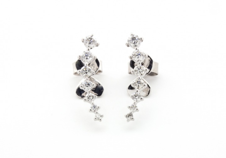 10k Diamond Fashion Earrings 