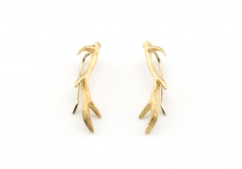14k Elk Horn Fashion Earrings