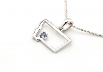 14k Yogo Sapphire Montana Pendant 14k Yogo Sapphire Montana Pendant