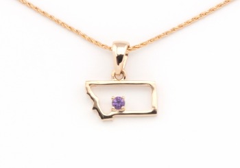 14k Yogo Sapphire Montana Pendant 14k Yogo Sapphire Montana Pendant