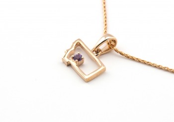 14k Yogo Sapphire Montana Pendant 14k Yogo Sapphire Montana Pendant