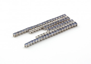 14k Yogo Sapphire and Diamond Drop Earrings 14k Yogo Sapphire and Diamond Drop Earrings