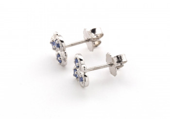14k Yogo Sapphire Studs 14k Yogo Sapphire Studs