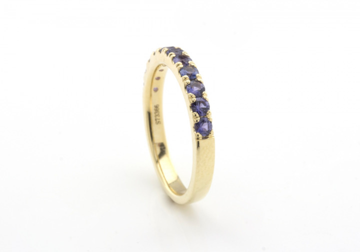 14K Yogo Sapphire Ring