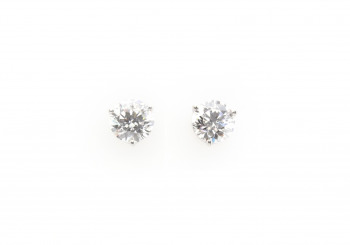 14K Diamond Stud Earrings