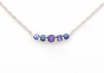 14k Yogo Sapphire Necklace