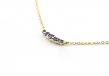 14k Yogo Sapphire Necklace 14k Yogo Sapphire Necklace