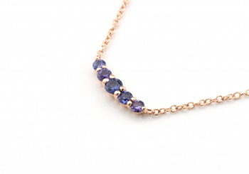 14k Yogo Sapphire Necklace 14k Yogo Sapphire Necklace