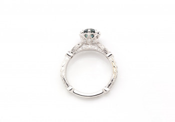 14k Montana Sapphire and Diamond Ring 14k Montana Sapphire and Diamond Ring
