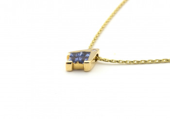 14k Yogo Sapphire Pendant 14k Yogo Sapphire Pendant
