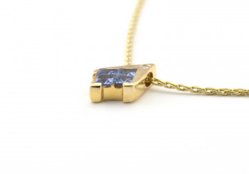 14k Yogo Sapphire Pendant 14k Yogo Sapphire Pendant