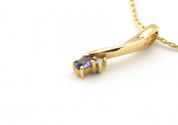 14k Yogo Sapphire Pendant 14k Yogo Sapphire Pendant