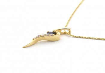 14k Yogo Sapphire Pendant 14k Yogo Sapphire Pendant