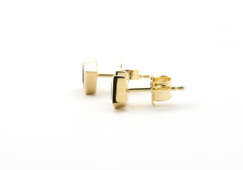 14k Yogo Sapphire Studs 14k Yogo Sapphire Studs