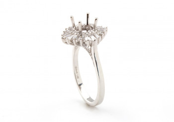 14k Diamond Semi Mount 14k Diamond Semi Mount