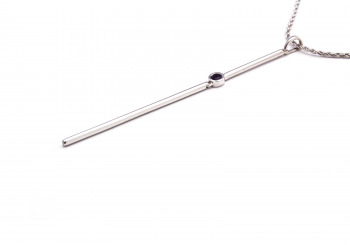 14K Yogo Sapphire Pendant