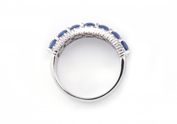 14k Yogo Sapphire and Diamond Ring 14k Yogo Sapphire and Diamond Ring