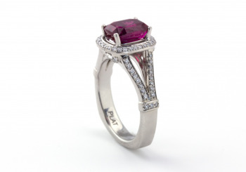 Platinum Ruby and Diamond Ring Platinum Ruby and Diamond Ring