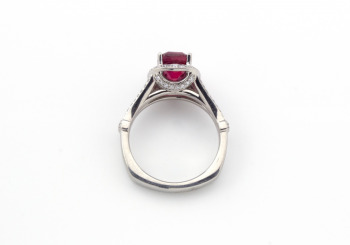 Platinum Ruby and Diamond Ring Platinum Ruby and Diamond Ring